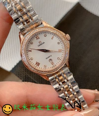 Omega Imported Quartz Movement 316L Steel 30*8MM Women Watch